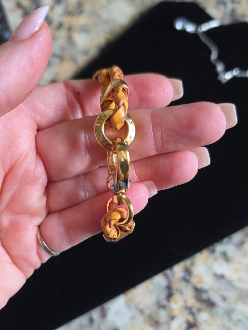 henri bendel Braided Leather Bracelet